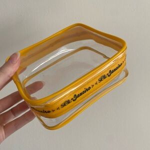 Sol de Janeiro Yellow Trim Clear Pouch